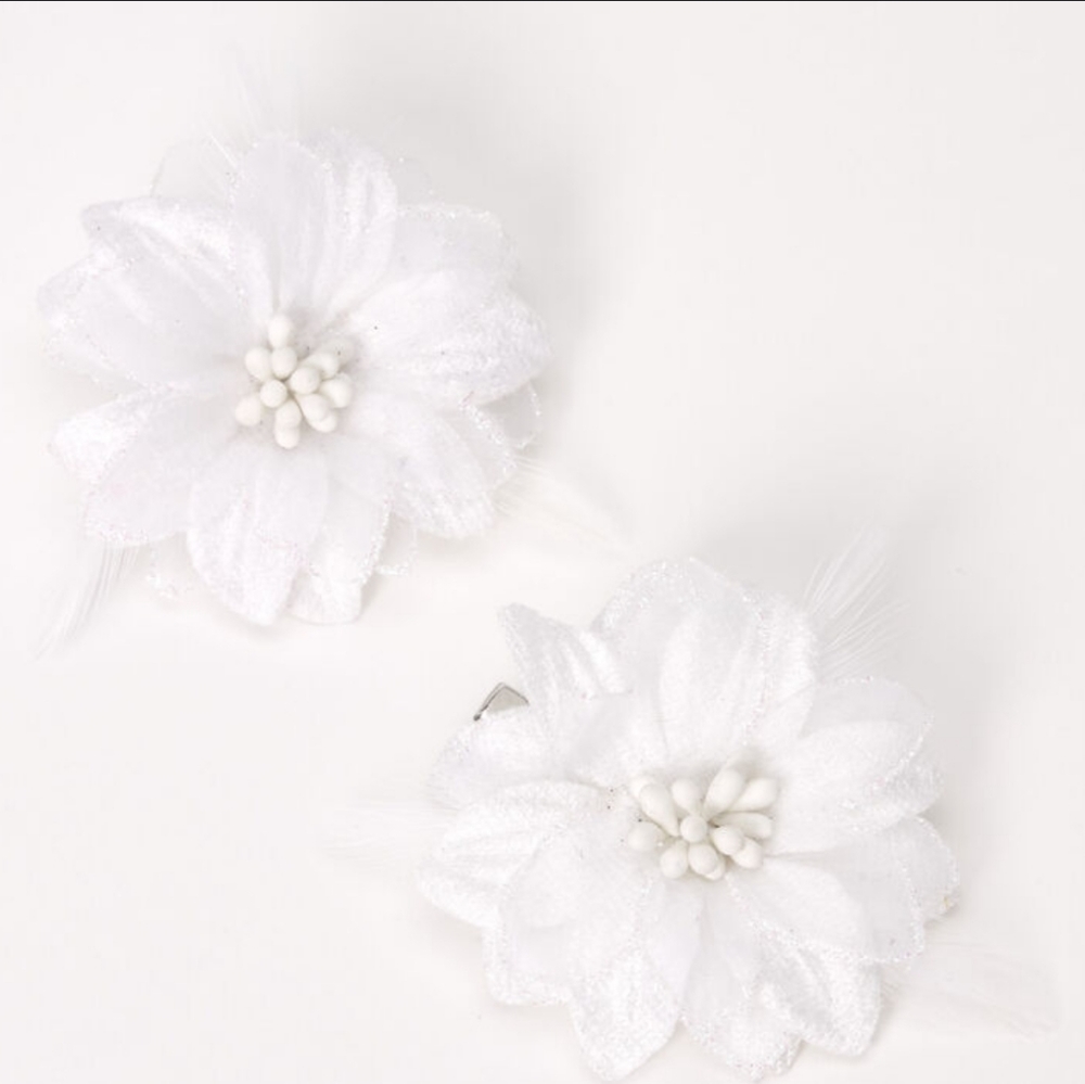 Lily Flower Hair Clips -2 Pack